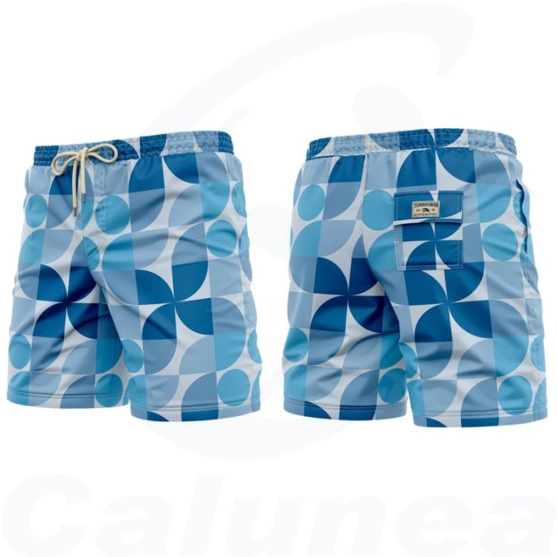 Image du produit Short de plage SQUARES FLOWERS TURBO - boutique Calunéa