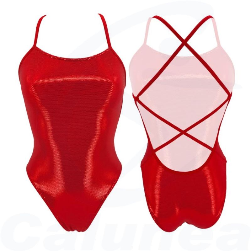 Image du produit Maillot de bain femme SIRENE BRILLANTE ROUGE TURBO - boutique Calunéa