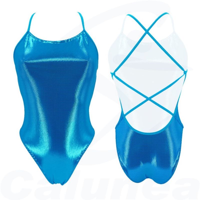 Image du produit Maillot de bain femme SIRENE BRILLANTE BLEU CIEL TURBO - boutique Calunéa