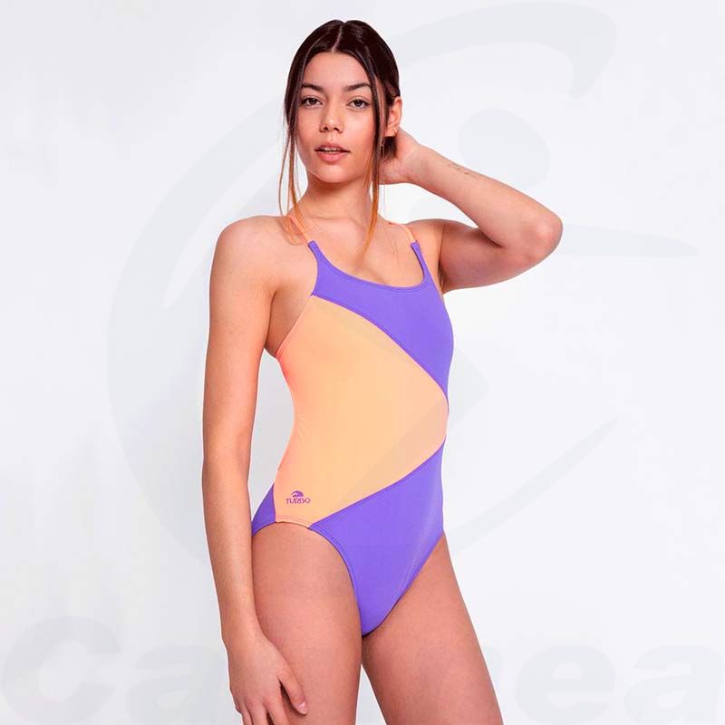 Image du produit Maillot de bain femme ISLAND LILAS / CORAIL TURBO - boutique Calunéa