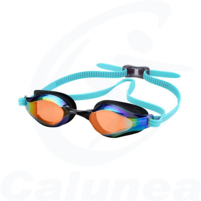 Image du produit Lunettes de natation BARCELONA MIROIR NOIR / TURQUOISE TURBO - boutique Calunéa