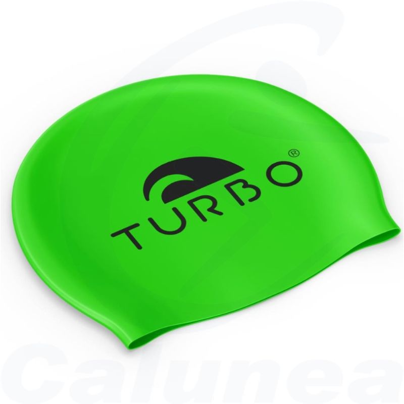 Image du produit Bonnet de bain latex LOGO CAP VERT FLUO TURBO - boutique Calunéa