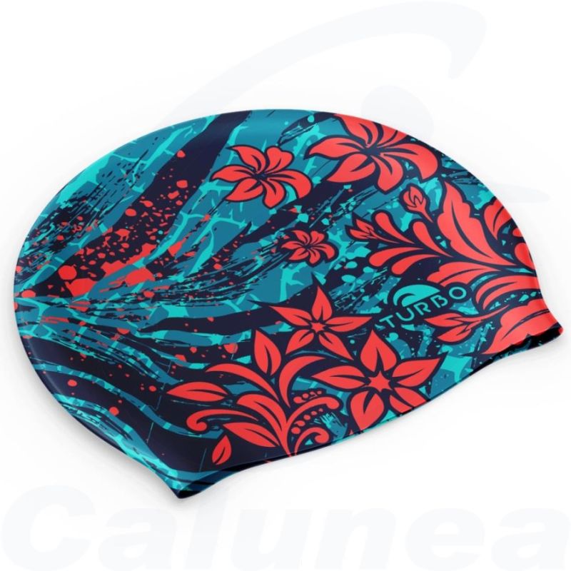 Image du produit Bonnet de bain silicone HIBISCUS WAVE TURBO - boutique Calunéa