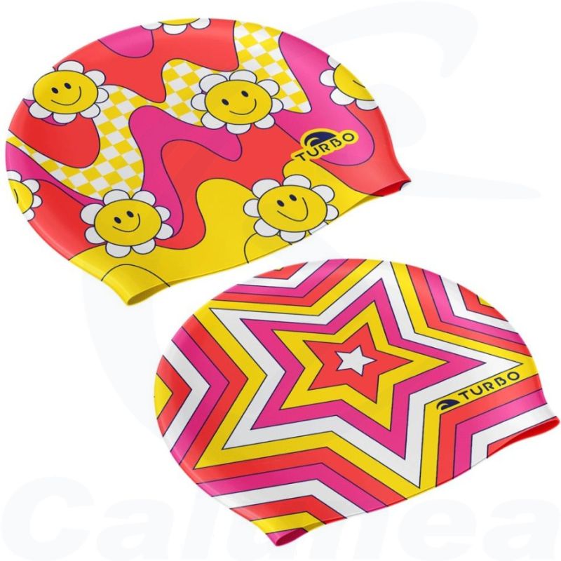 Image du produit Bonnet de bain silicone GROOVY FLOWERS TURBO - boutique Calunéa