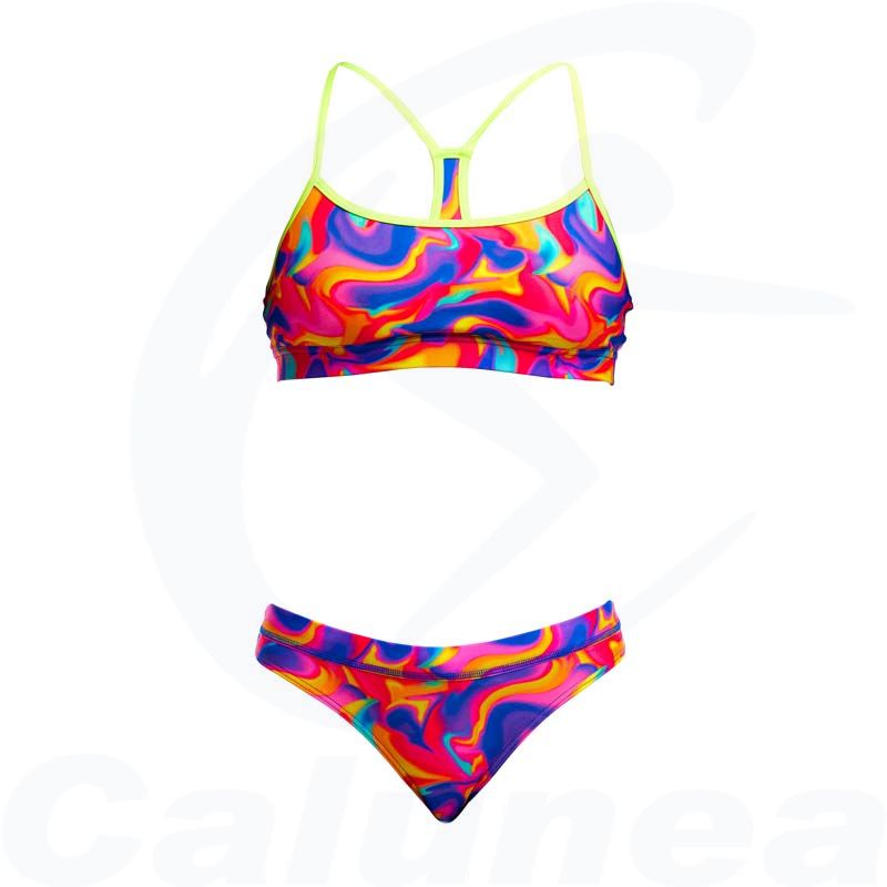 Image du produit Maillot de bain 2-pièces / Bikini SUMMER SWIRL SPORTS CROP TOP FUNKITA - boutique Calunéa