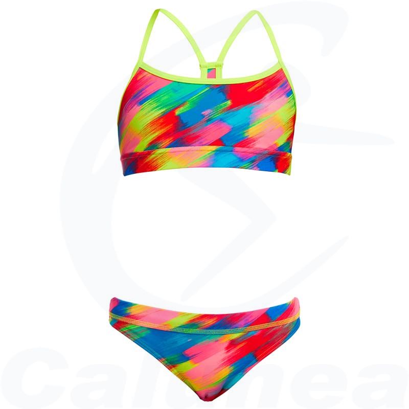 Image du produit Maillot de bain 2-pièces / Bikini fille STROKED RACERBACK FUNKITA - boutique Calunéa